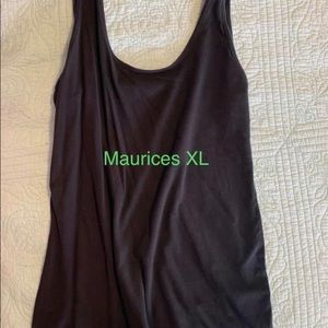 Plain black tank top